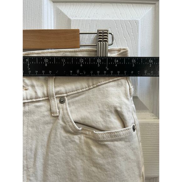 Everlane The Original Cheeky Organic Cotton Ecru Size 29 Jean 27.5 Inch Inseam - Picture 10 of 13